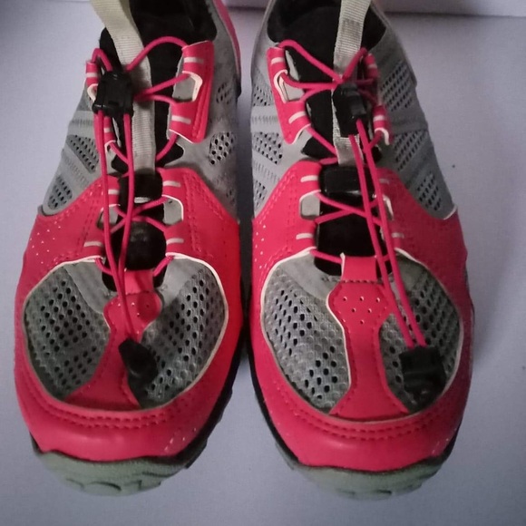 bicycle shoes brand pearl izumi size 9 pink with gray - Picture 2 of 6